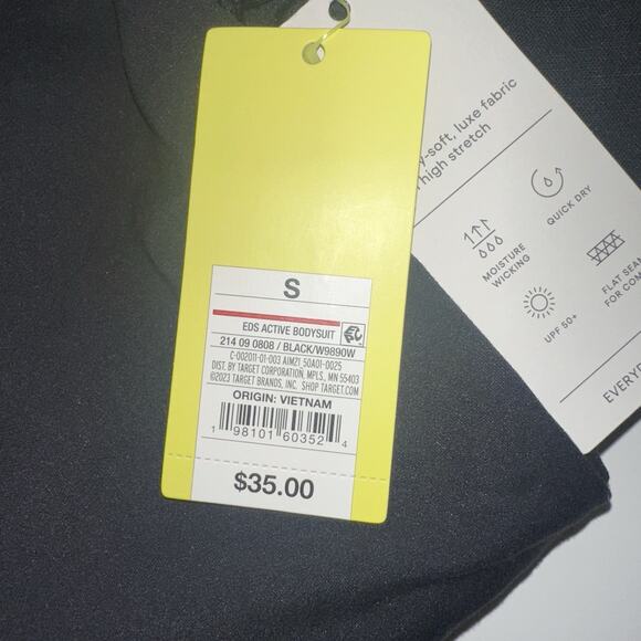 All In Motion Women’s Active Bodysuit Black Small Everyday Soft Stretch Jumpsuit - Picture 8 of 8